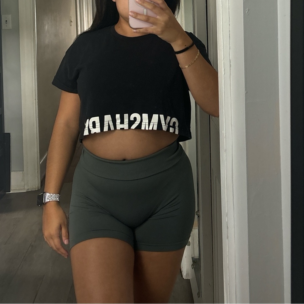 Gymshark Women's Olive Athletic Shorts